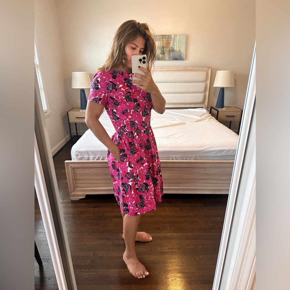 Vintage Oscar de la Renta Floral Dress - Picture 10 of 11